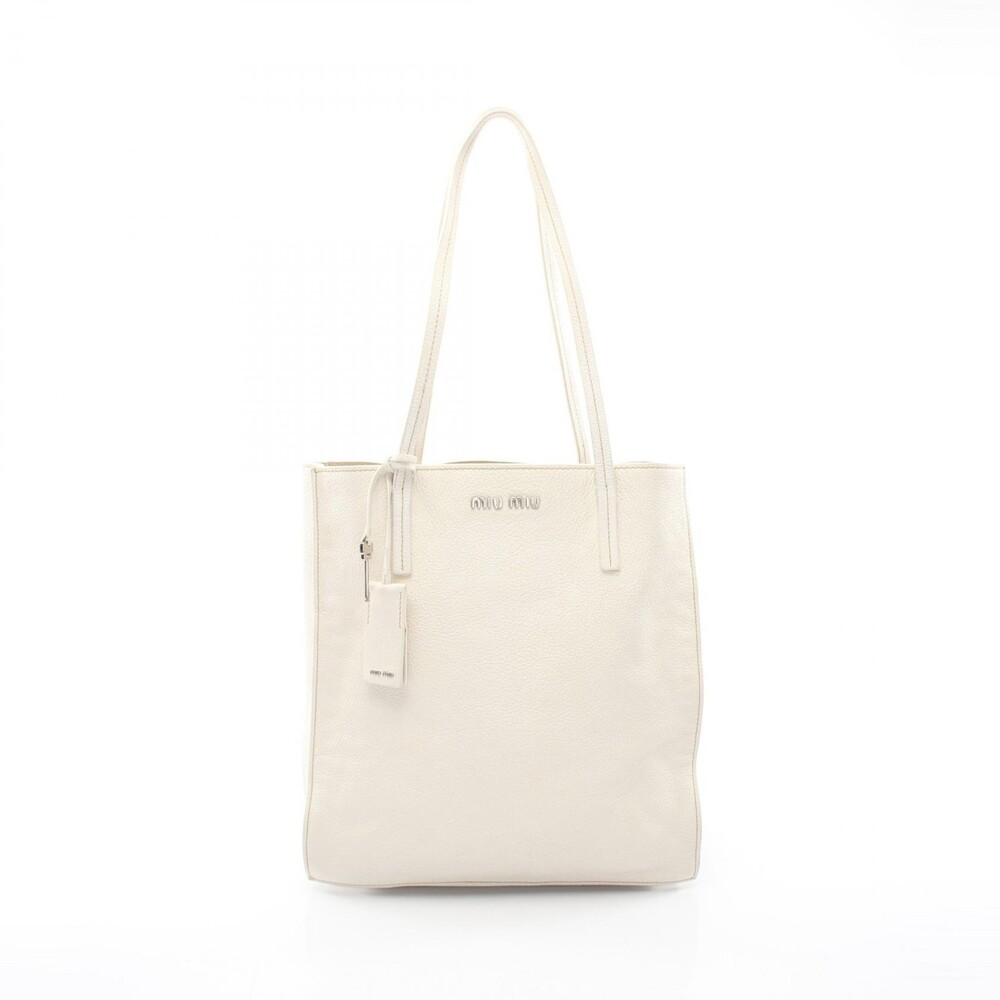 Miu Shoulder Tote Bag Leather #284671M59B